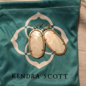 White Danielle Kendra Scott Earrings